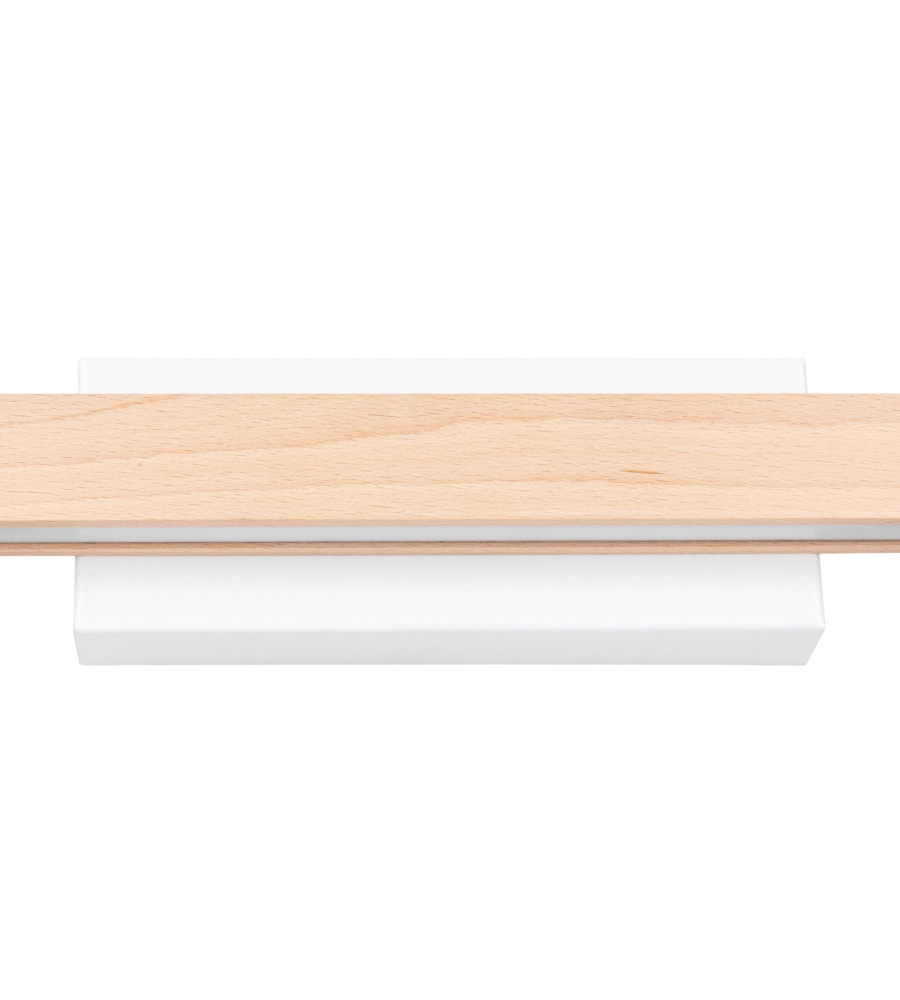 APPLIQUE DA MURO ONLI "DORA" METALLO E LEGNO LED 40X5,6X8 CM